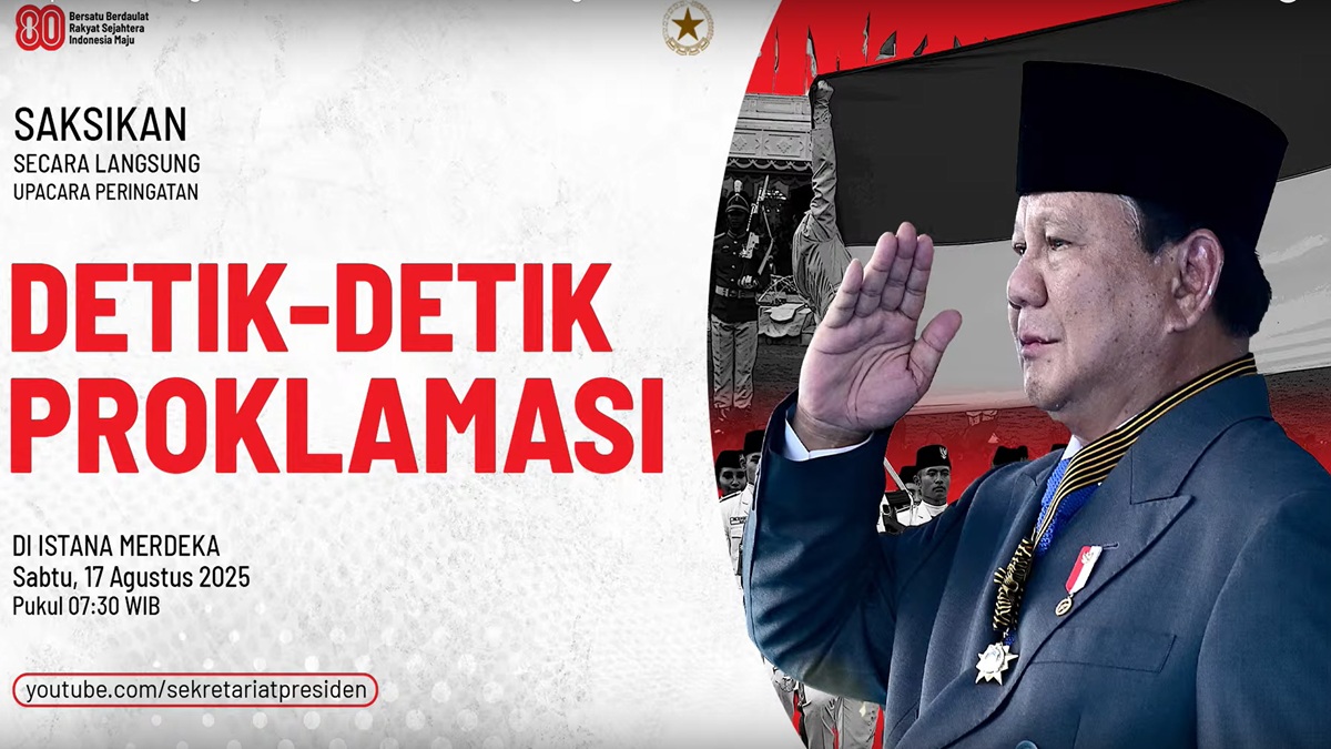 Detik-Detik Proklamasi 17 Agustus di Istana Merdeka